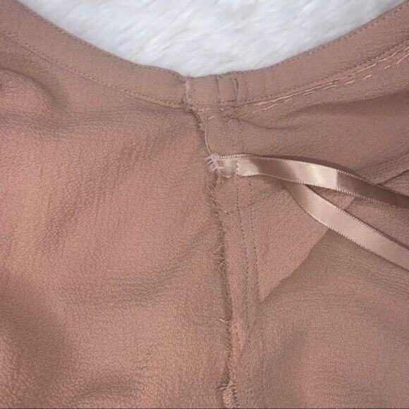 Sz Small Pink Nude Halter Top with Sequins/Stripes - Picture 2 of 15